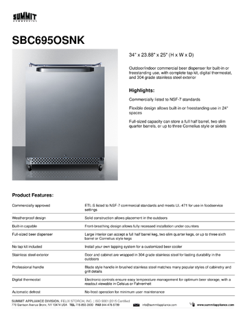 Spec Sheet