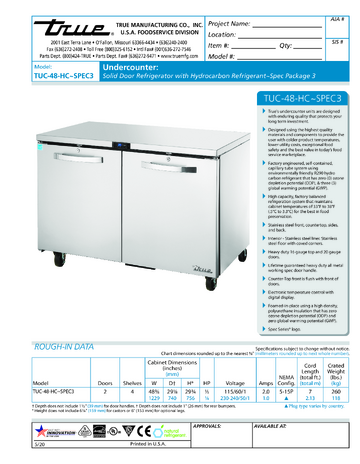 Spec Sheet