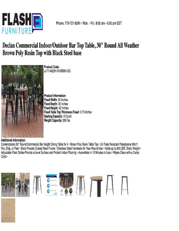 Spec Sheet
