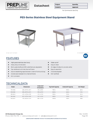 Spec Sheet