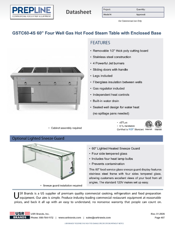 Spec Sheet