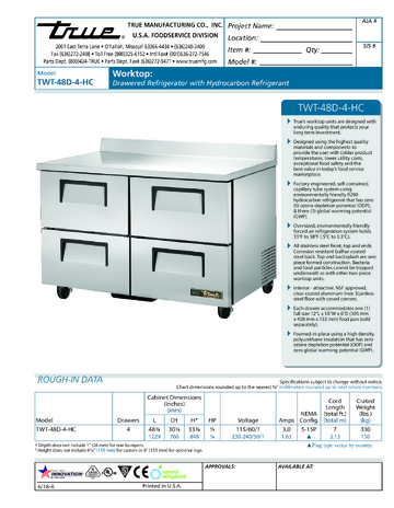 Spec Sheet