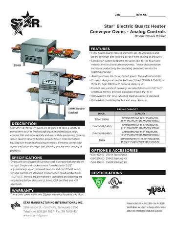 Spec Sheet