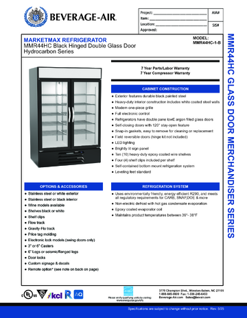 Spec Sheet