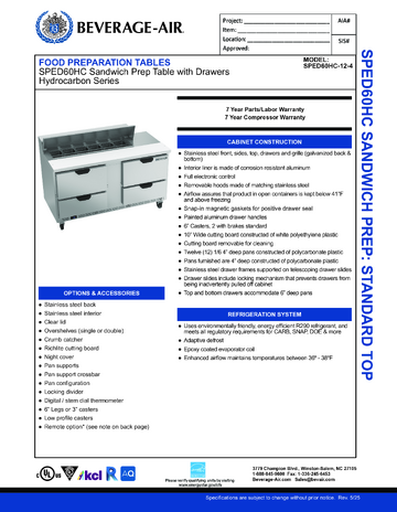 Spec Sheet