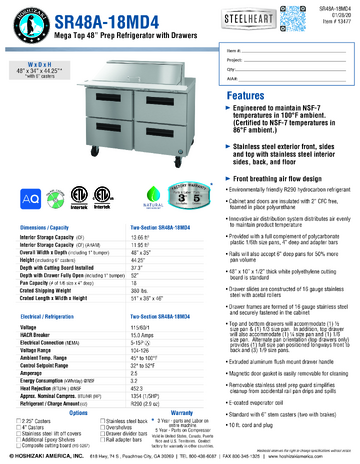Spec Sheet