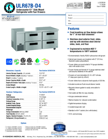 Spec Sheet