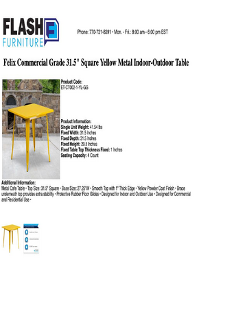 Spec Sheet