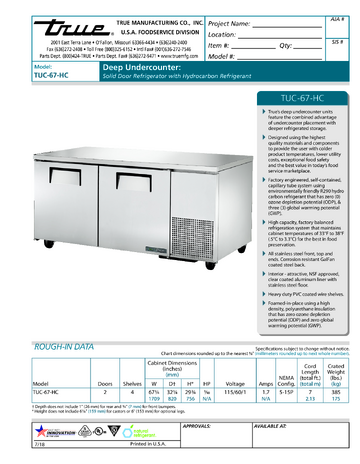 Spec Sheet