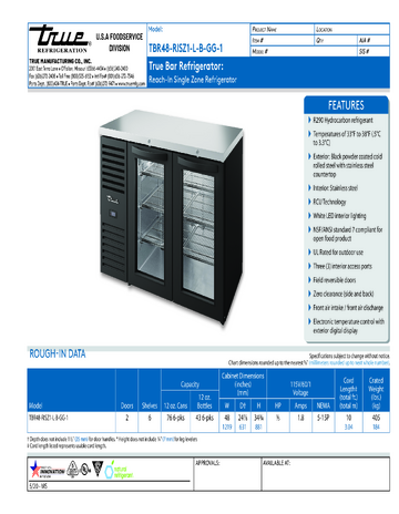 Spec Sheet
