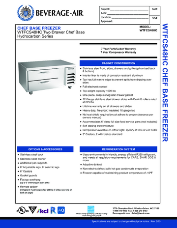 Spec Sheet