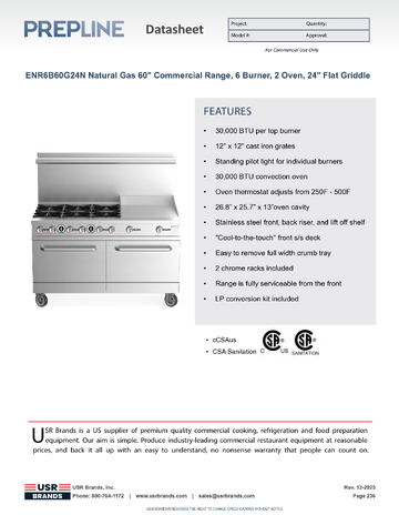Spec Sheet