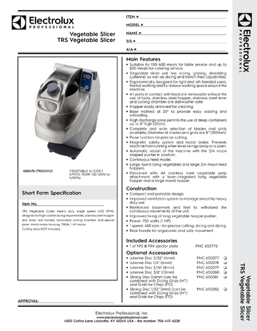 Spec Sheet
