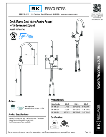 Spec Sheet