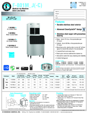 Spec Sheet