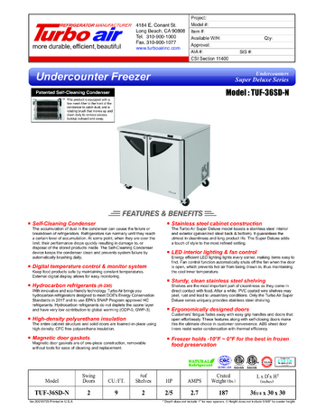 Spec Sheet