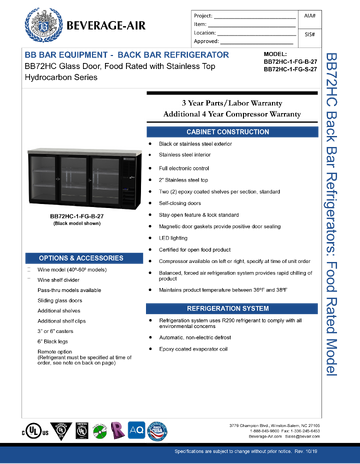 Spec Sheet