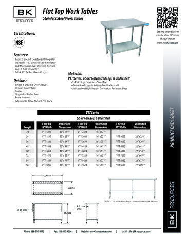 Spec Sheet