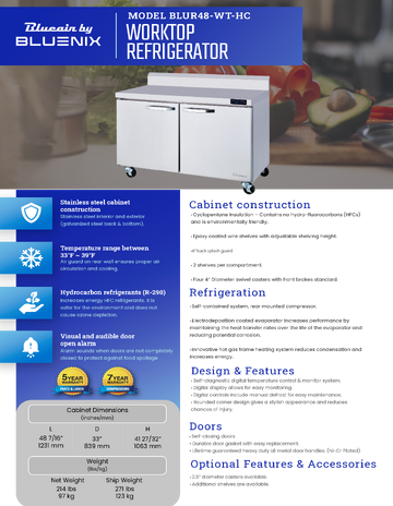Spec Sheet