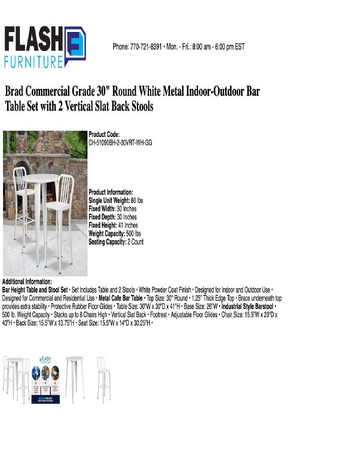 Spec Sheet