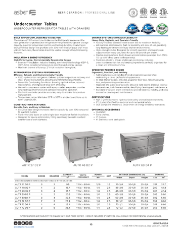 Spec Sheet