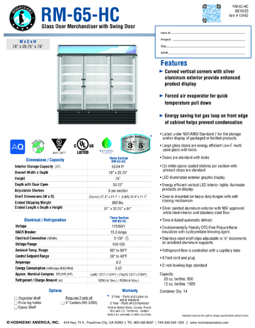 Spec Sheet