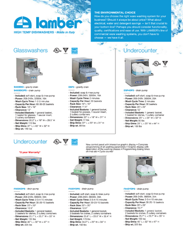 Spec Sheet