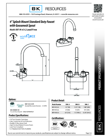 Spec Sheet