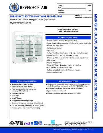 Spec Sheet