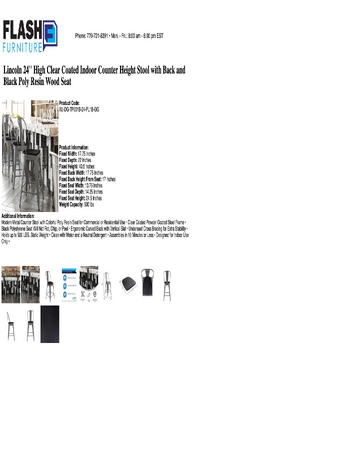 Spec Sheet