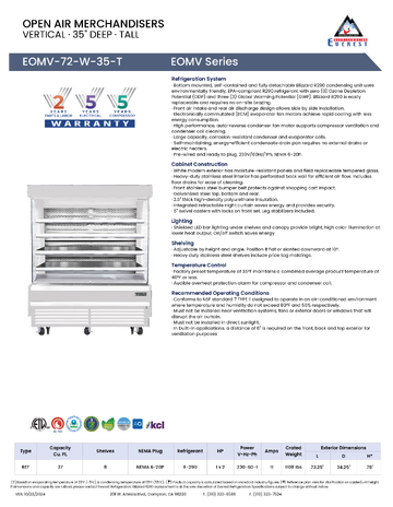 Spec Sheet