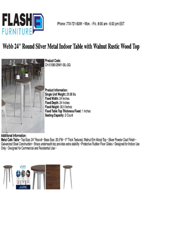 Spec Sheet