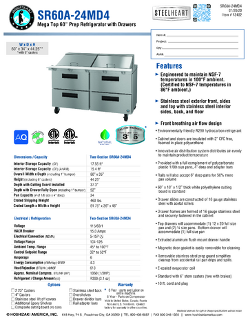 Spec Sheet