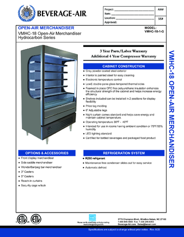 Spec Sheet