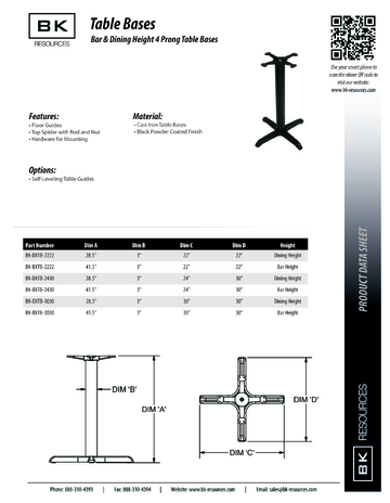 Spec Sheet