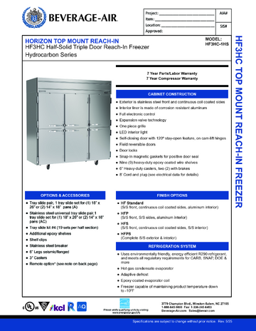 Spec Sheet