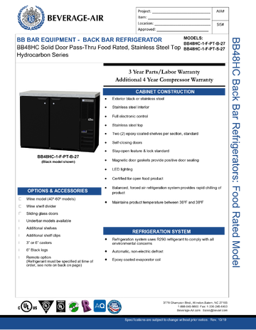 Spec Sheet