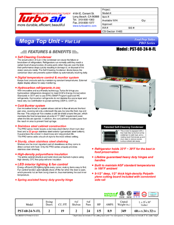 Spec Sheet