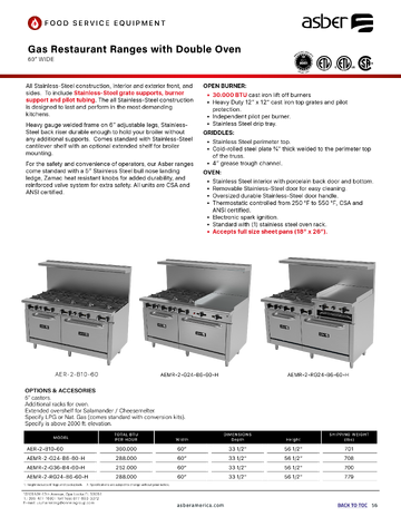 Spec Sheet