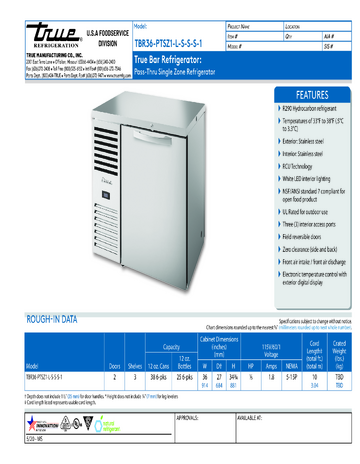 Spec Sheet