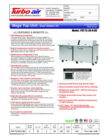 Spec Sheet