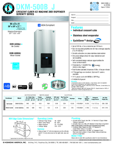 Spec Sheet