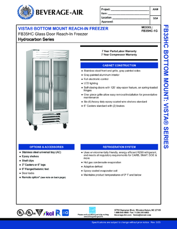 Spec Sheet