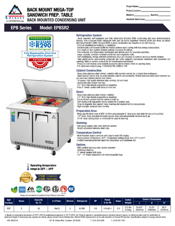 Spec Sheet