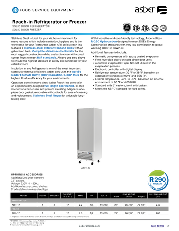 Spec Sheet