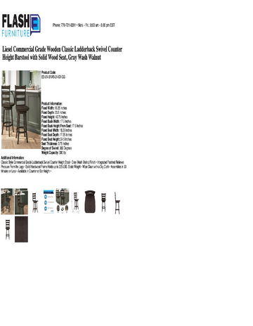 Spec Sheet