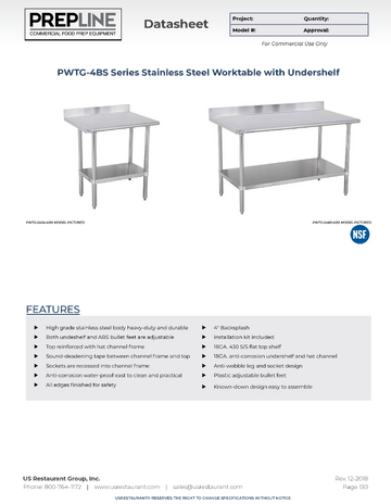 Spec Sheet