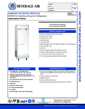 Spec Sheet