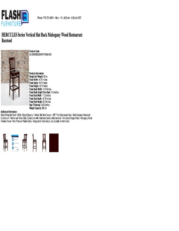 Spec Sheet