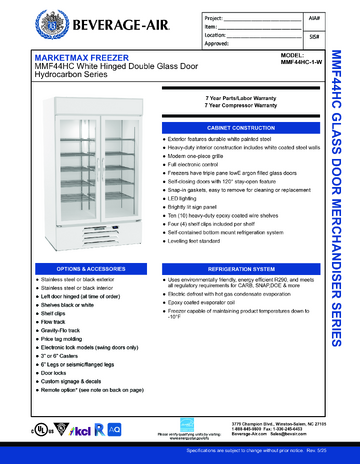 Spec Sheet